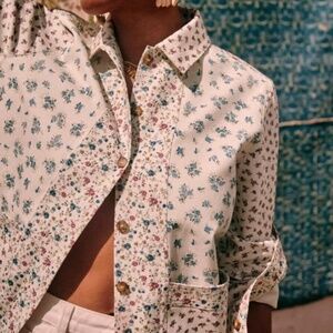 Sezane Will Jacket Patchwork Mini Flowers - Size XS